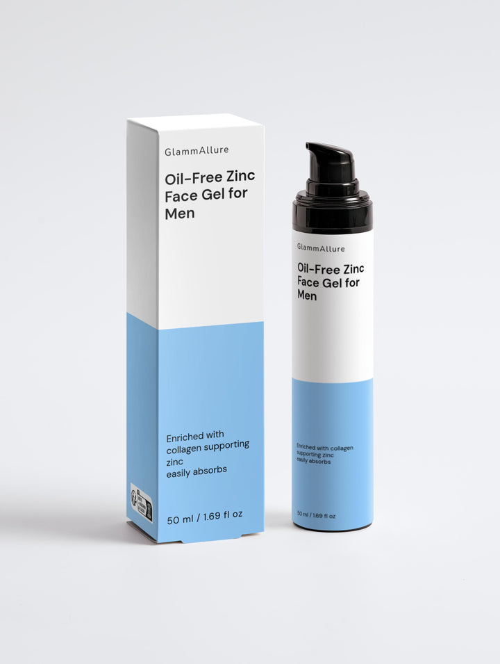 GlammAllure Oil-Free Zinc Face Gel for Men GlammAllure 