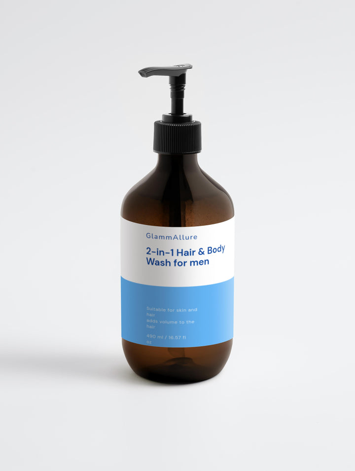 GlammAllure 2-in-1 Hair & Body Wash for Men GlammAllure 