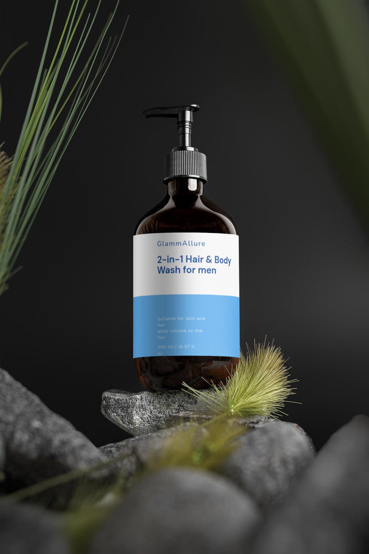 GlammAllure 2-in-1 Hair & Body Wash for Men GlammAllure 